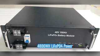 Батарея 100А LiFePO4 4800WH с длительным сроком службы