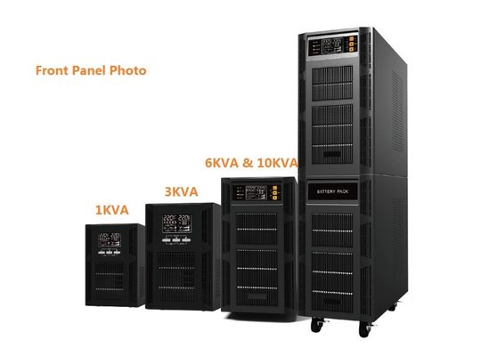 LCD Display High Frequency Online UPS Secure Power 1kVA-10kVA With Output Power Factor1.0