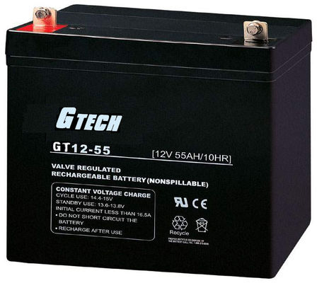 Maintenance Free Sealed VRLA Regulated Lead Acid Battery 12v 55ah