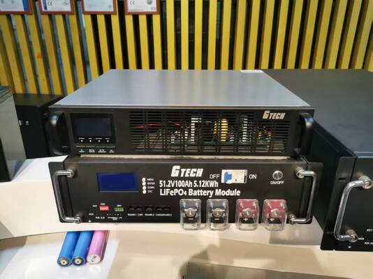 Литий-железо-фосфатная аккумуляторная батарея глубокого разряда 51.2V100AH 5 кВтч в стоечном исполнении для хранения солнечной энергии