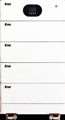 G TECH Штабелируемый аккумулятор LiFePO4 емкостью 20,48 кВтч с длительным сроком службы 6000 циклов для хранения солнечной энергии