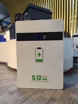 48V 51.2V 100Ah LiFePO4 Батарея 5kWh Настенный жилой дом Солнечный дом Энергохранилище Батарея Встроенная BMS