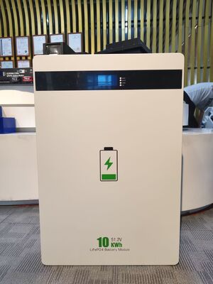 51.2V 200Ah 10kWh LiFePO4 Battery Pack Wall Mount Residential Off Grid Solar Home Energy Storage Battery With BMS